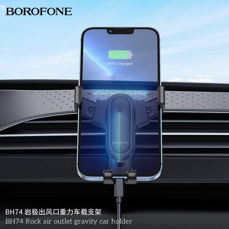 Borofone BH74 Rock Air Outlet Gravity Air Vent Car Mount Mobile Phone Holder Borofone BH74 Rock Air Outlet Gravity Air Vent Car Mount Mobile Phone Holder